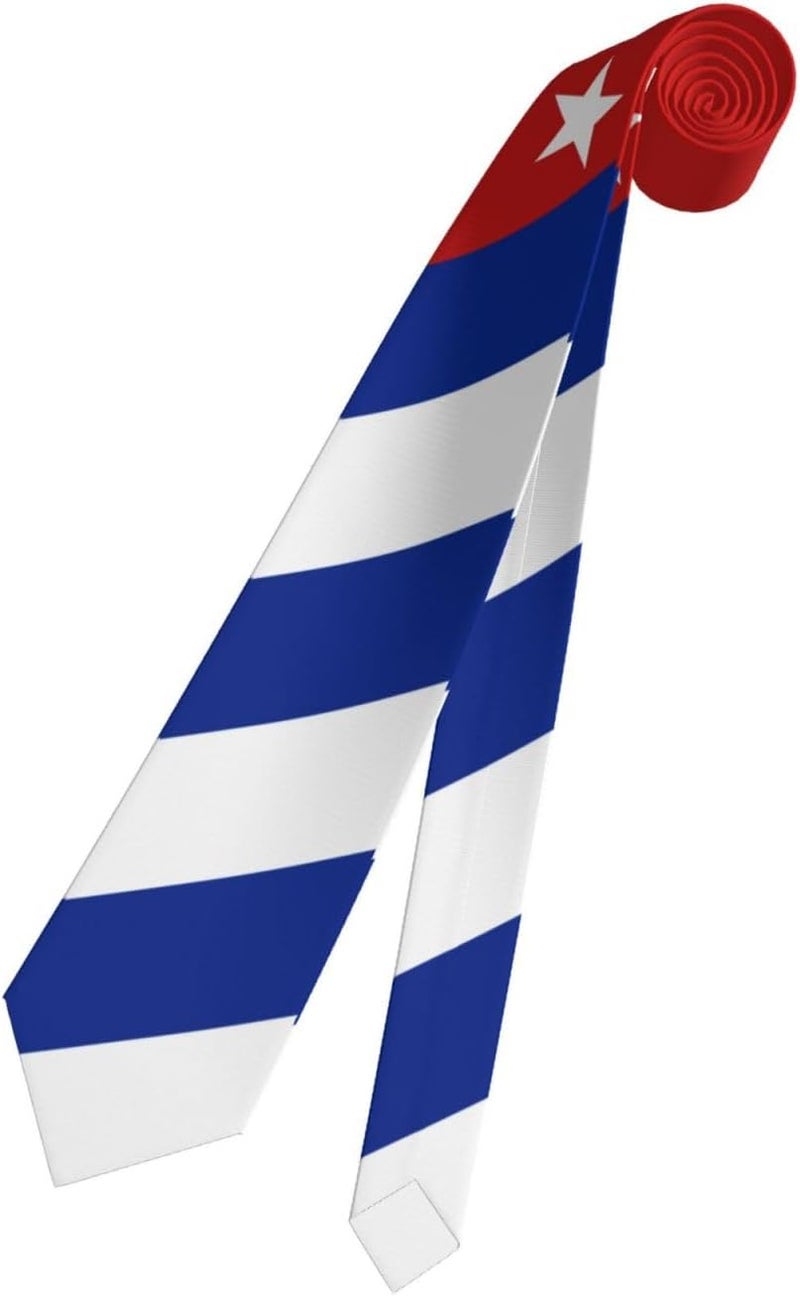 AKMCBSH National Flags Tie Comfortable Soft Novelty Necktie Unisex for Weddings Party Birthday Gift - Image 2
